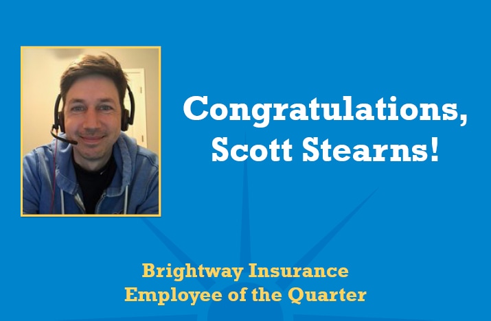 Brightway names Scott Stearns Employee of the Quarter