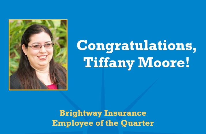 Brightway names Tiffany Moore Employee of the Quarter