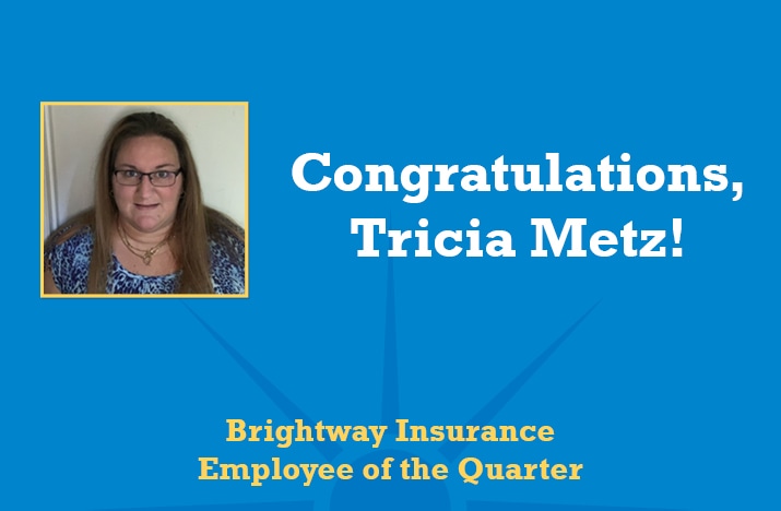 Brightway Tricia Metz Employee of the Quarter