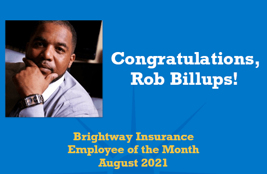 Rob Billups Employee of the Month August 2021