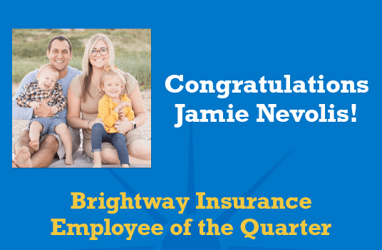 Brightway Names Jamie Nevolis Employee of the Quarter