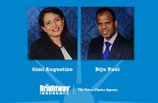Biju Paul Simi Augustine open Brightway Insurance Agency Frisco, Texas