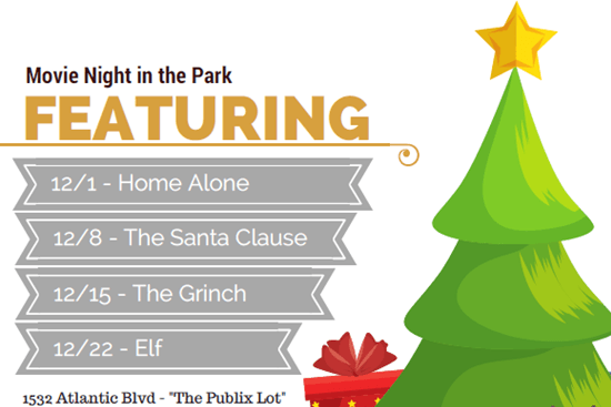 The Christmas Classics, Movie Night in the Park series features “Home Alone” and other favorites