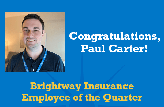 Paul Carter Employee of the Quarter